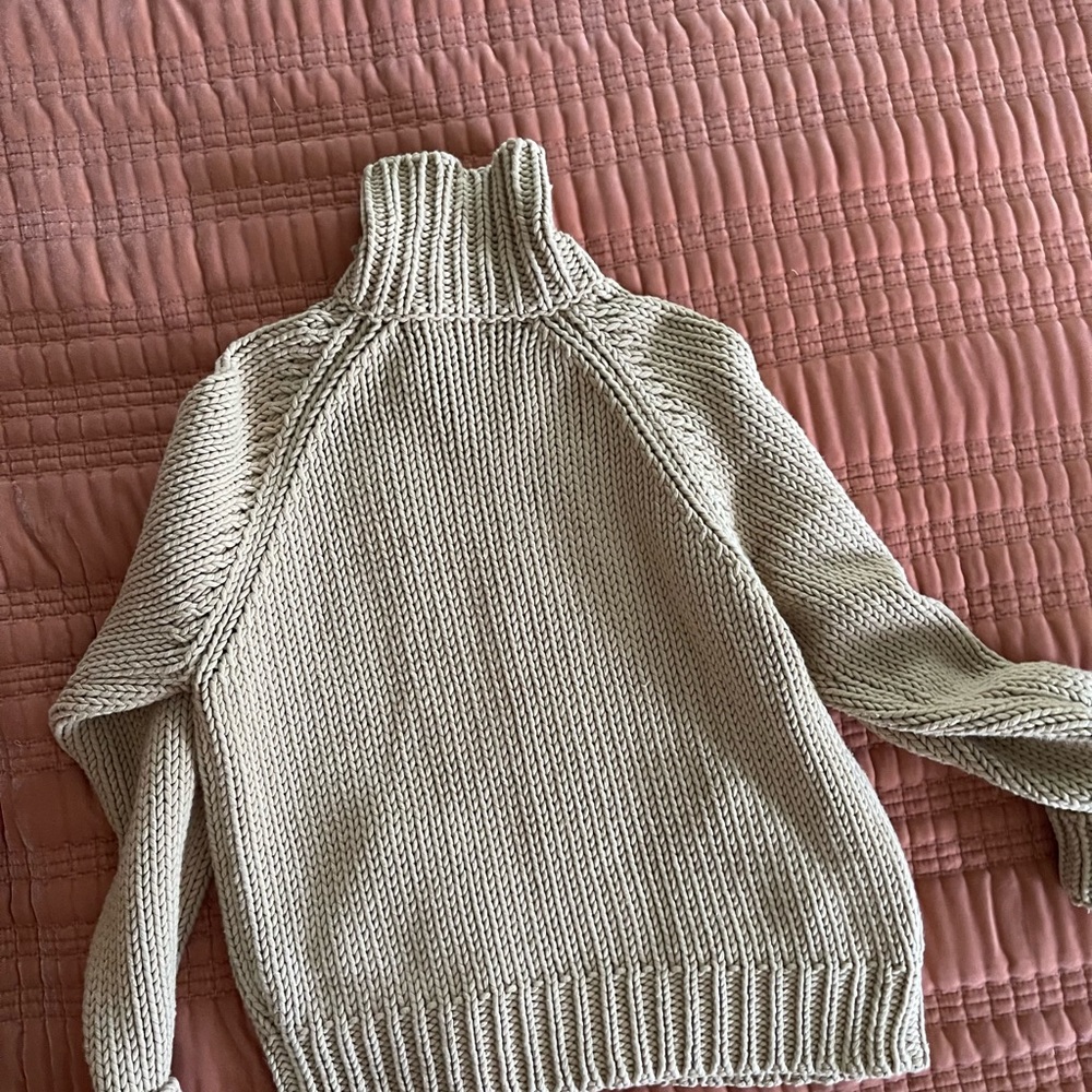 J. Crew Taupe Chunky Knit Sweater - Picture 4 of 6
